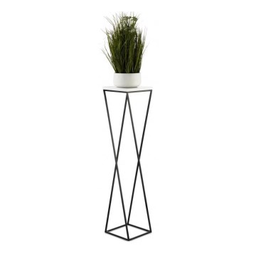 Soporte para plantas LOFT 100x24 cm negro/blanco