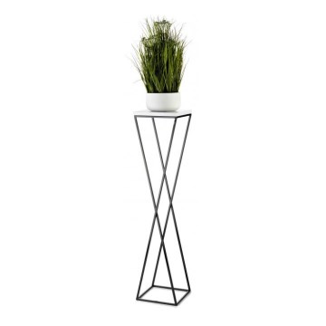 Soporte para plantas LOFT 100x24 cm negro/blanco