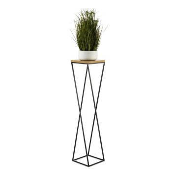 Soporte para plantas LOFT 100x24 cm negro/marrón