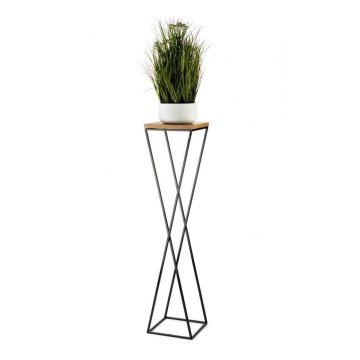 Soporte para plantas LOFT 100x24 cm negro/marrón