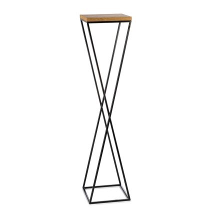 Soporte para plantas LOFT 100x24 cm negro/marrón