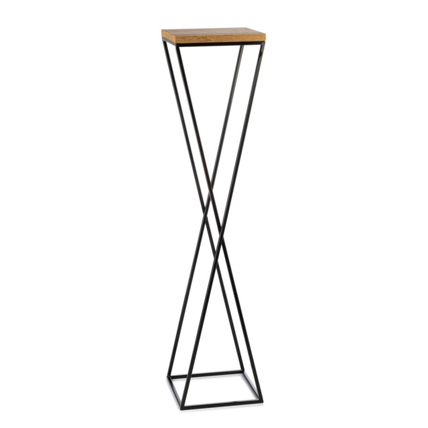 Soporte para plantas LOFT 100x24 cm negro/marrón