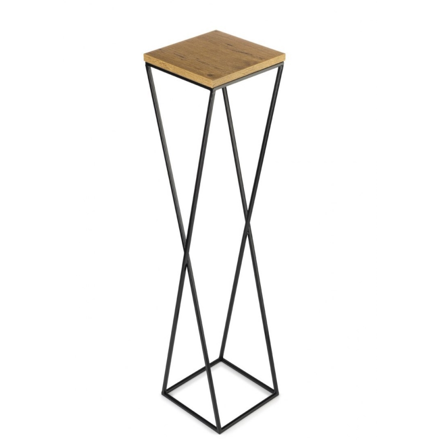 Soporte para plantas LOFT 100x24 cm negro/marrón