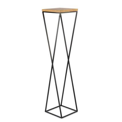 Soporte para plantas LOFT 100x24 cm negro/marrón