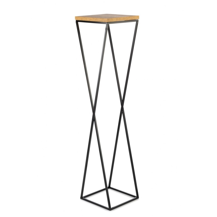 Soporte para plantas LOFT 100x24 cm negro/marrón