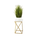 Soporte para plantas LOFT 40x24 cm dorado/blanco