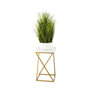 Soporte para plantas LOFT 40x24 cm dorado/blanco