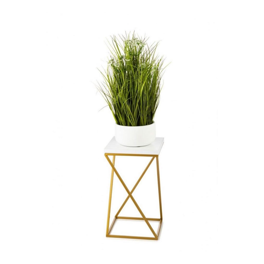 Soporte para plantas LOFT 40x24 cm dorado/blanco