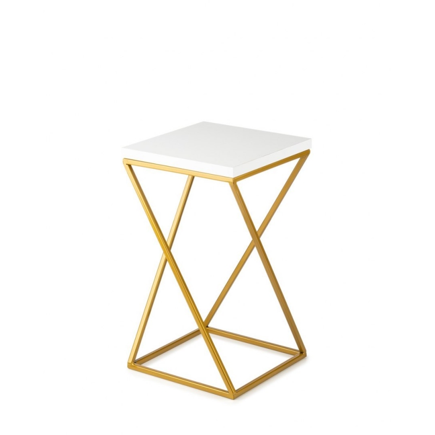 Soporte para plantas LOFT 40x24 cm dorado/blanco