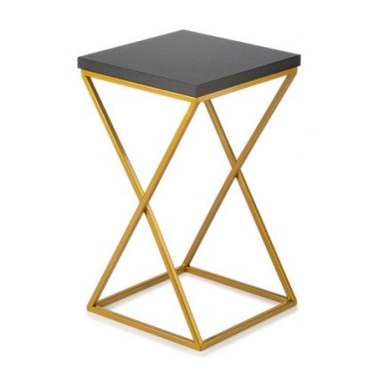 Soporte para plantas LOFT 40x24 cm dorado/negro