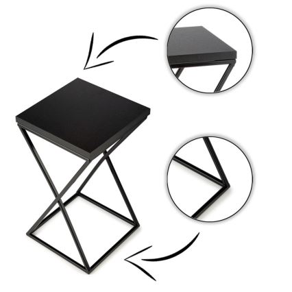 Soporte para plantas LOFT 40x24 cm negro