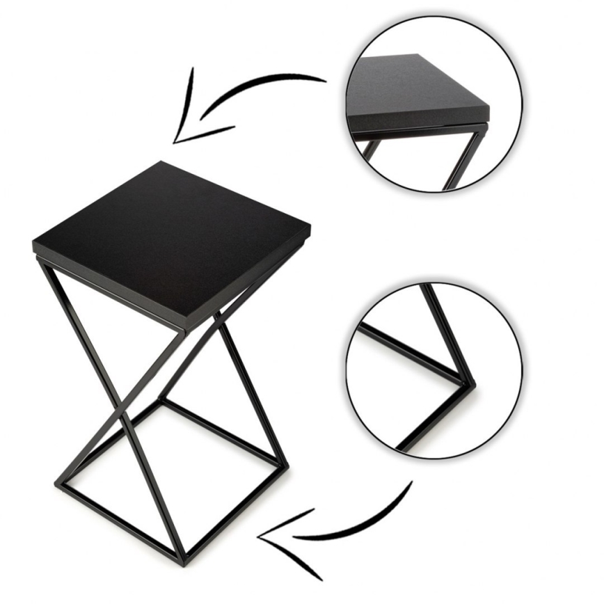 Soporte para plantas LOFT 40x24 cm negro
