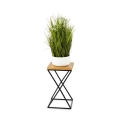 Soporte para plantas LOFT 40x24 cm negro/marrón