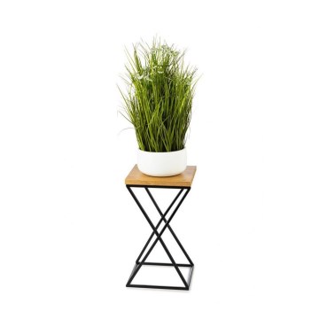 Soporte para plantas LOFT 40x24 cm negro/marrón