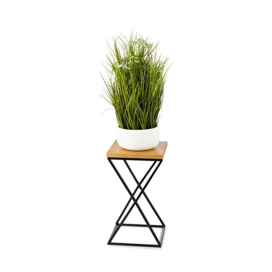 Soporte para plantas LOFT 40x24 cm negro/marrón