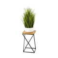Soporte para plantas LOFT 40x24 cm negro/marrón