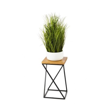Soporte para plantas LOFT 40x24 cm negro/marrón