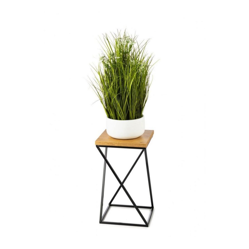 Soporte para plantas LOFT 40x24 cm negro/marrón