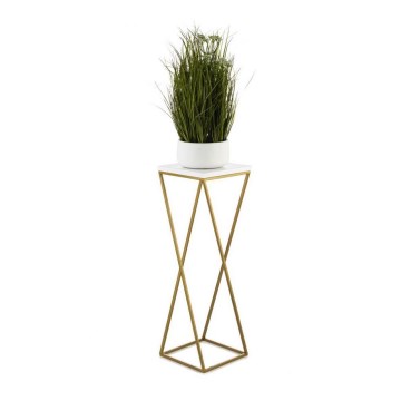 Soporte para plantas LOFT 70x24 cm dorado/blanco