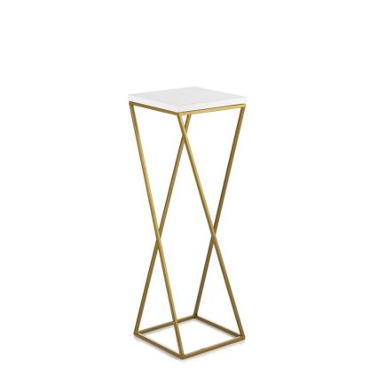 Soporte para plantas LOFT 70x24 cm dorado/blanco