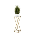 Soporte para plantas LOFT 70x24 cm dorado/blanco