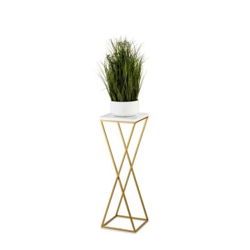 Soporte para plantas LOFT 70x24 cm dorado/blanco