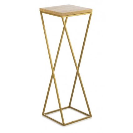 Soporte para plantas LOFT 70x24 cm dorado/marrón