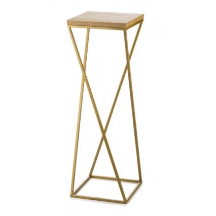 Soporte para plantas LOFT 70x24 cm dorado/marrón