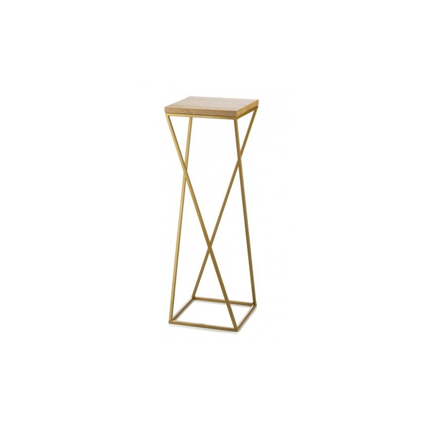 Soporte para plantas LOFT 70x24 cm dorado/marrón