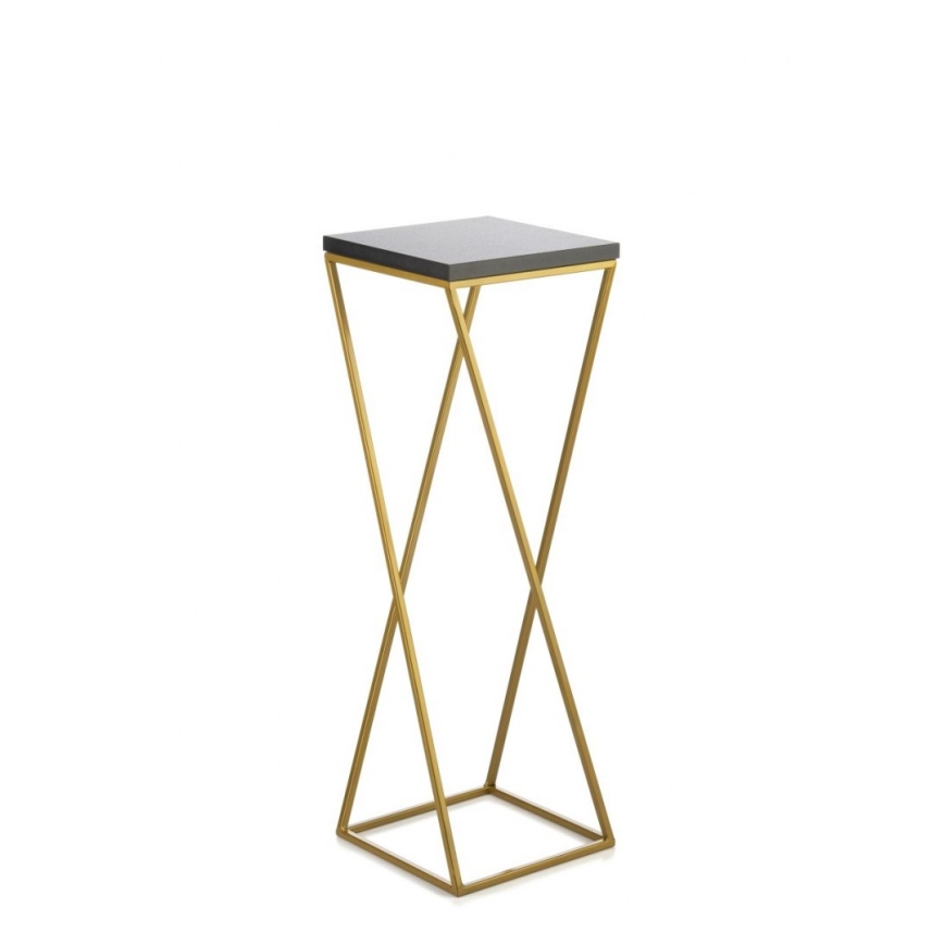 Soporte para plantas LOFT 70x24 cm dorado/negro