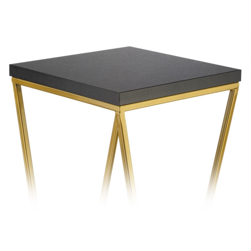 Soporte para plantas LOFT 70x24 cm dorado/negro