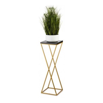 Soporte para plantas LOFT 70x24 cm dorado/negro