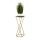 Soporte para plantas LOFT 70x24 cm dorado/negro