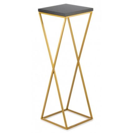 Soporte para plantas LOFT 70x24 cm dorado/negro