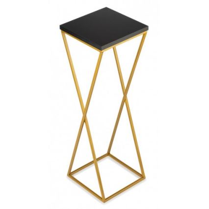 Soporte para plantas LOFT 70x24 cm dorado/negro