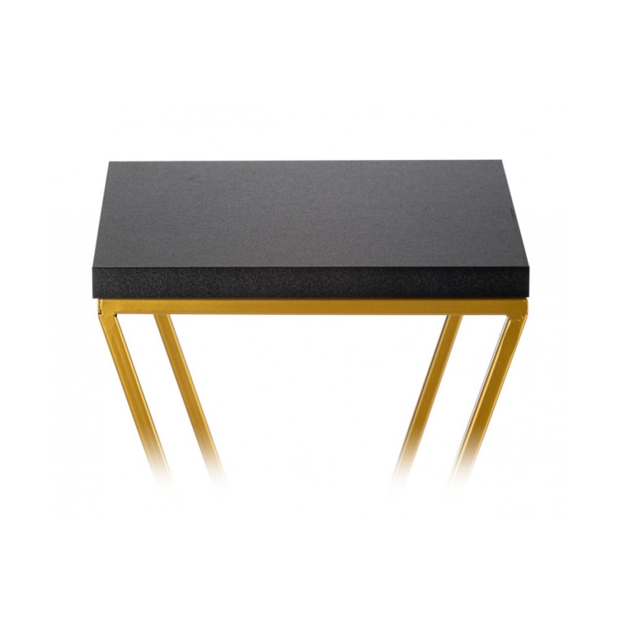 Soporte para plantas LOFT 70x24 cm dorado/negro