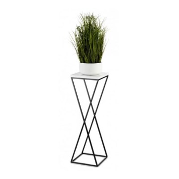 Soporte para plantas LOFT 70x24 cm negro/blanco