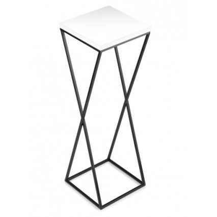 Soporte para plantas LOFT 70x24 cm negro/blanco