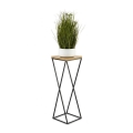 Soporte para plantas LOFT 70x24 cm negro/marrón