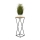 Soporte para plantas LOFT 70x24 cm negro/marrón