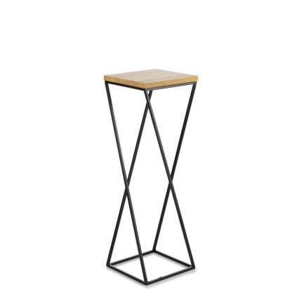 Soporte para plantas LOFT 70x24 cm negro/marrón