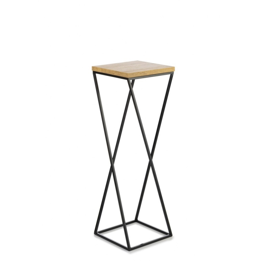 Soporte para plantas LOFT 70x24 cm negro/marrón
