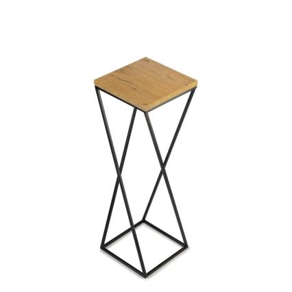 Soporte para plantas LOFT 70x24 cm negro/marrón