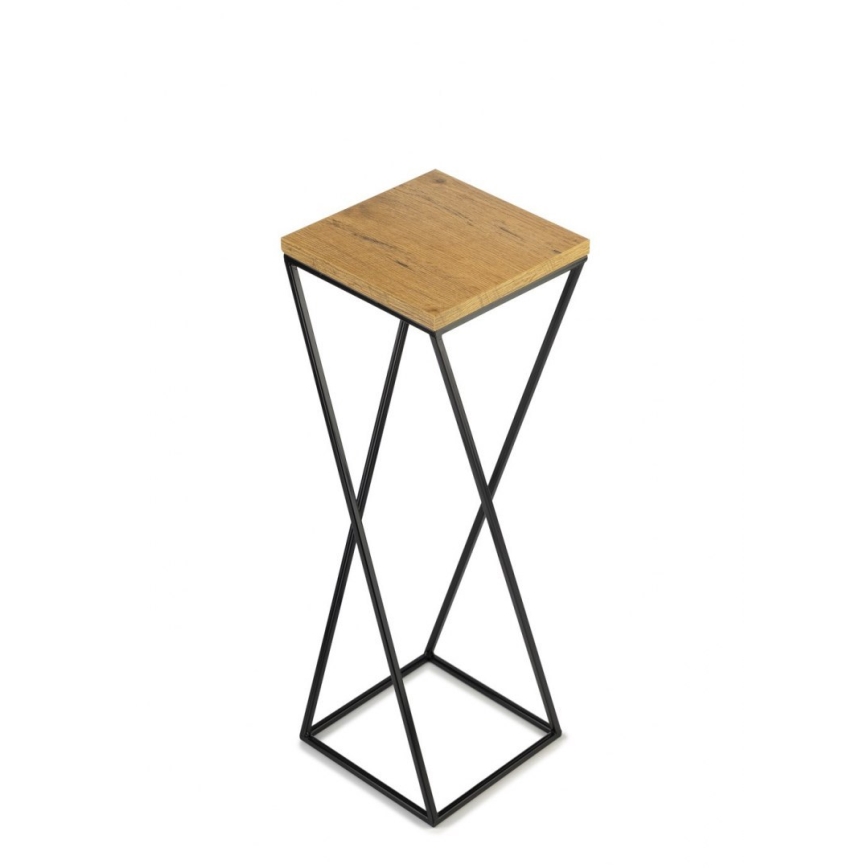 Soporte para plantas LOFT 70x24 cm negro/marrón