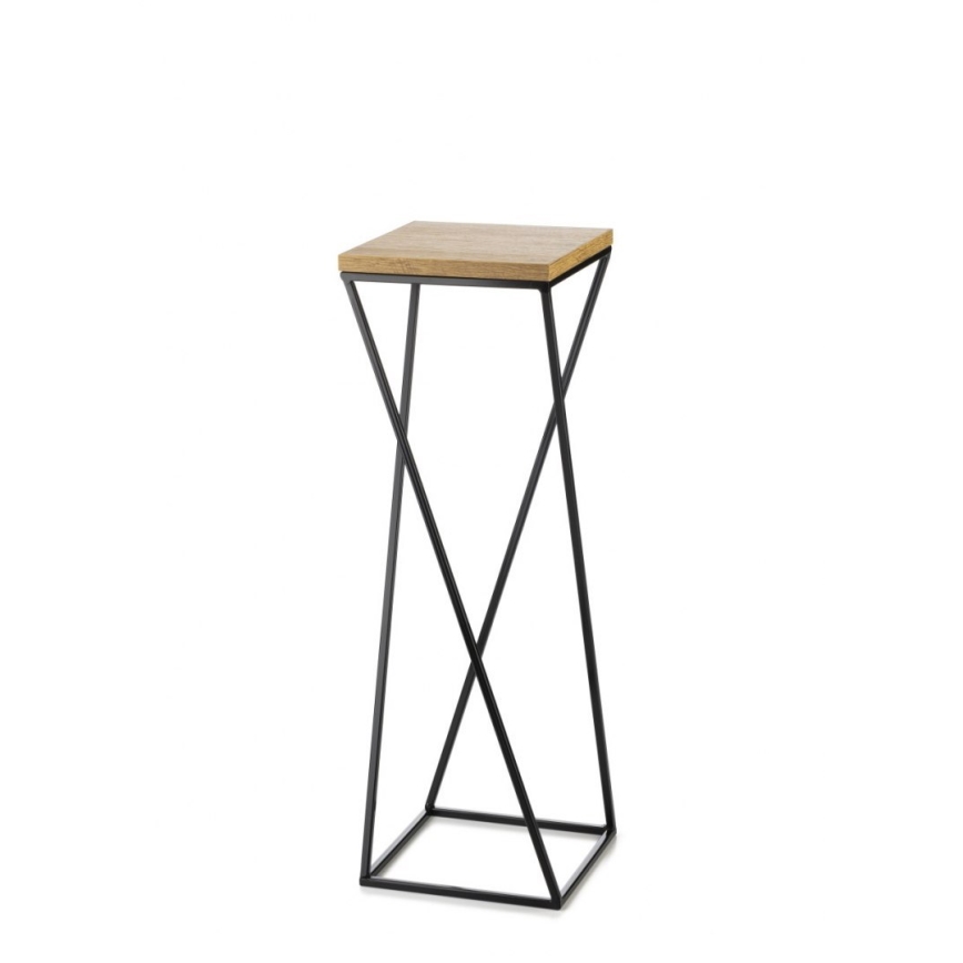 Soporte para plantas LOFT 70x24 cm negro/marrón
