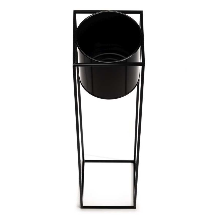 Soporte para plantas RING 100x23 cm negro