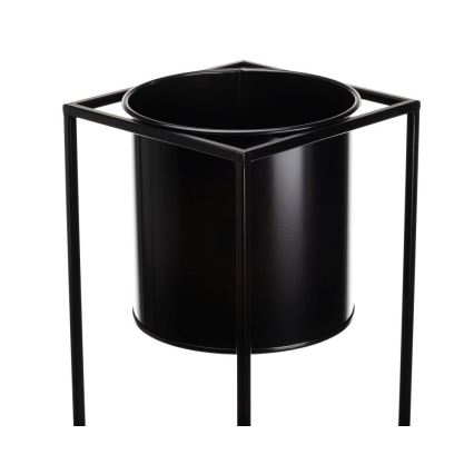 Soporte para plantas RING 100x23 cm negro