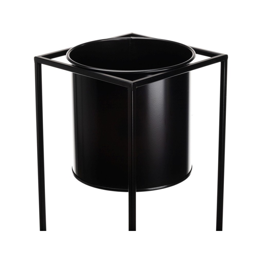 Soporte para plantas RING 100x23 cm negro
