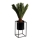 Soporte para plantas RING 40x23 cm negro