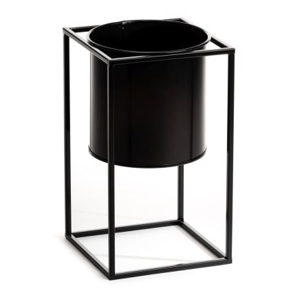 Soporte para plantas RING 40x23 cm negro